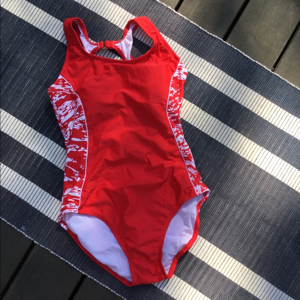 Red Catalina Swim one piece suit